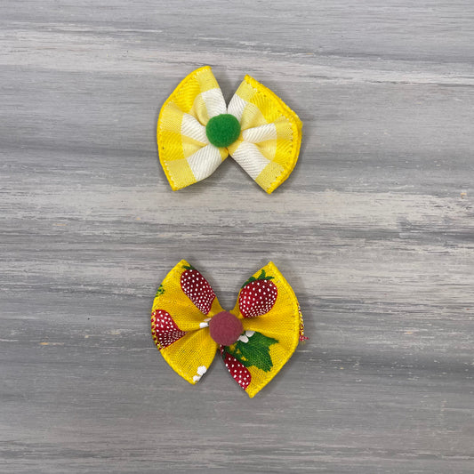 Strawberry Fields - Topsy Turvy - 6 Medium Bows