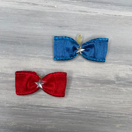 Patriotic - Teeny Topper- 12 Tiny Bows