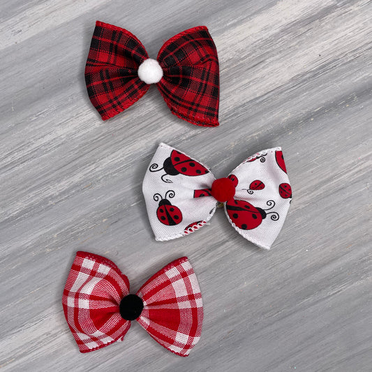 Ladybug - Over the Top - 8 Large Bows