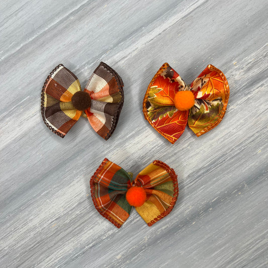 Fall Plaid - Topsy Turvy - 12 Medium Bows