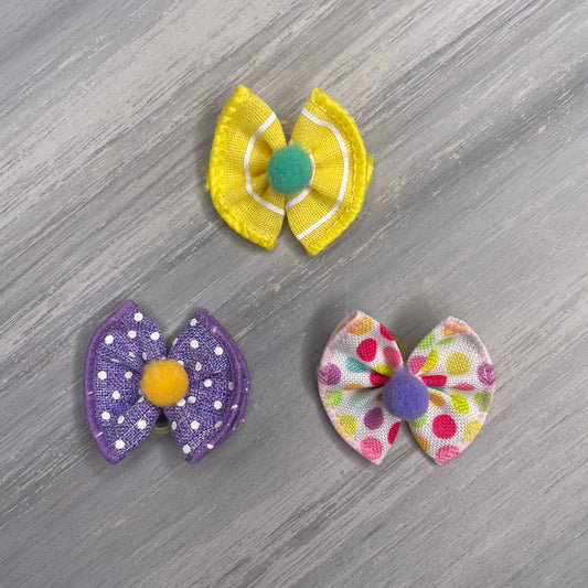 Pansies - Tiny Topsy Turvy - 24 Tiny Bows