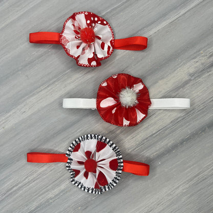Valentine Love - 9 Ruffled Pom Neckwear