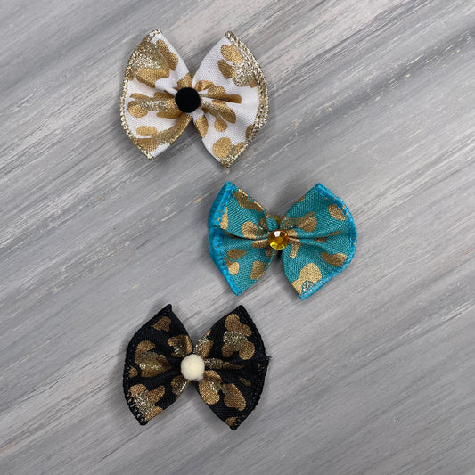 Cheetah Party - Topsy Turvy - 12 Medium Bows