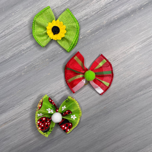 Ladybugs - Topsy Turvy  - 12 Medium Bows