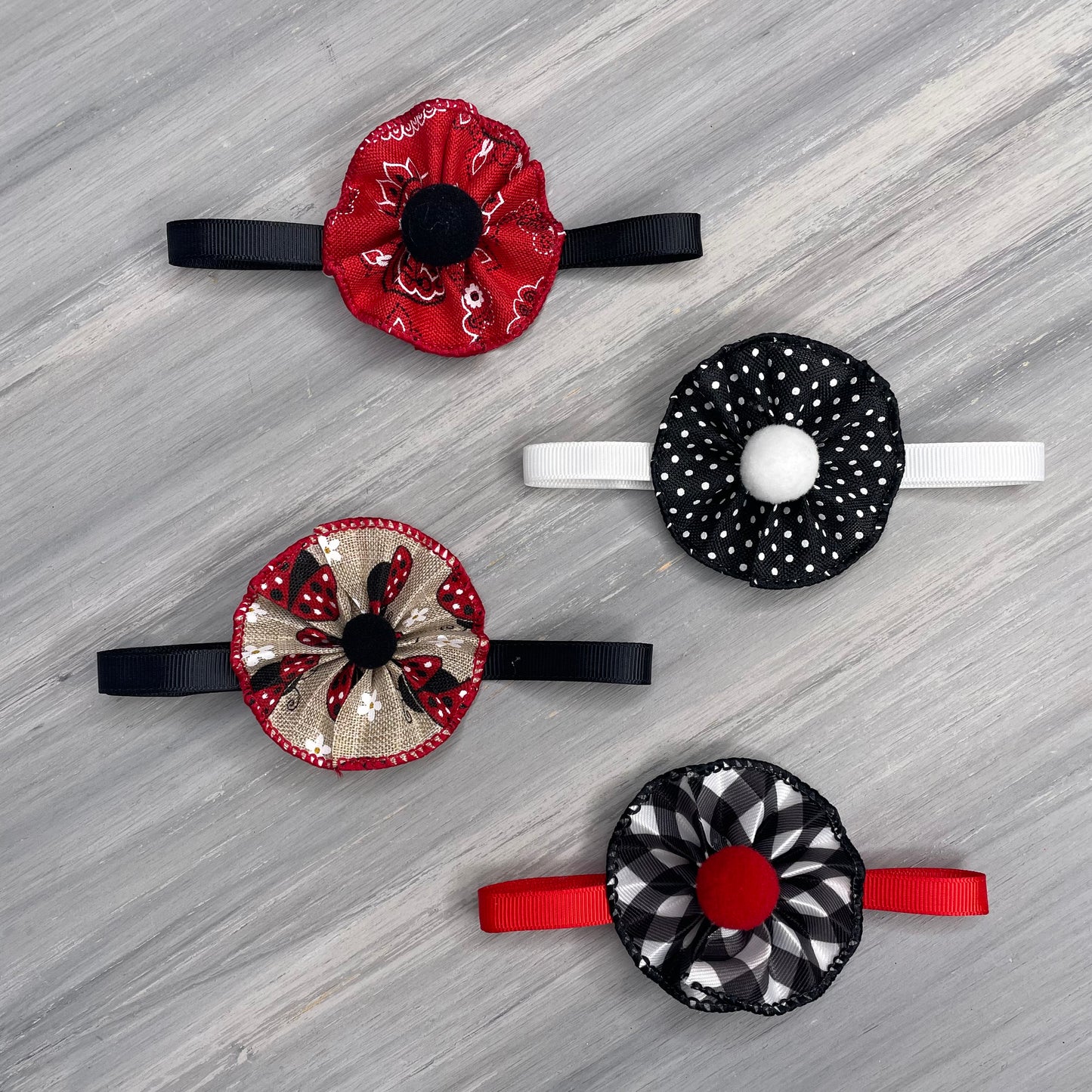 Ladybug  - 9 Ruffled Pom Neckwear