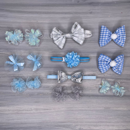 Icy Blue & Silver Luxe Collection - Medium- 15 Piece Assortment