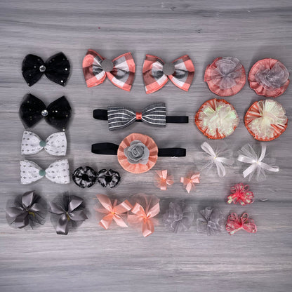 Peach & Black Collection - Large- 26 Piece Assortment
