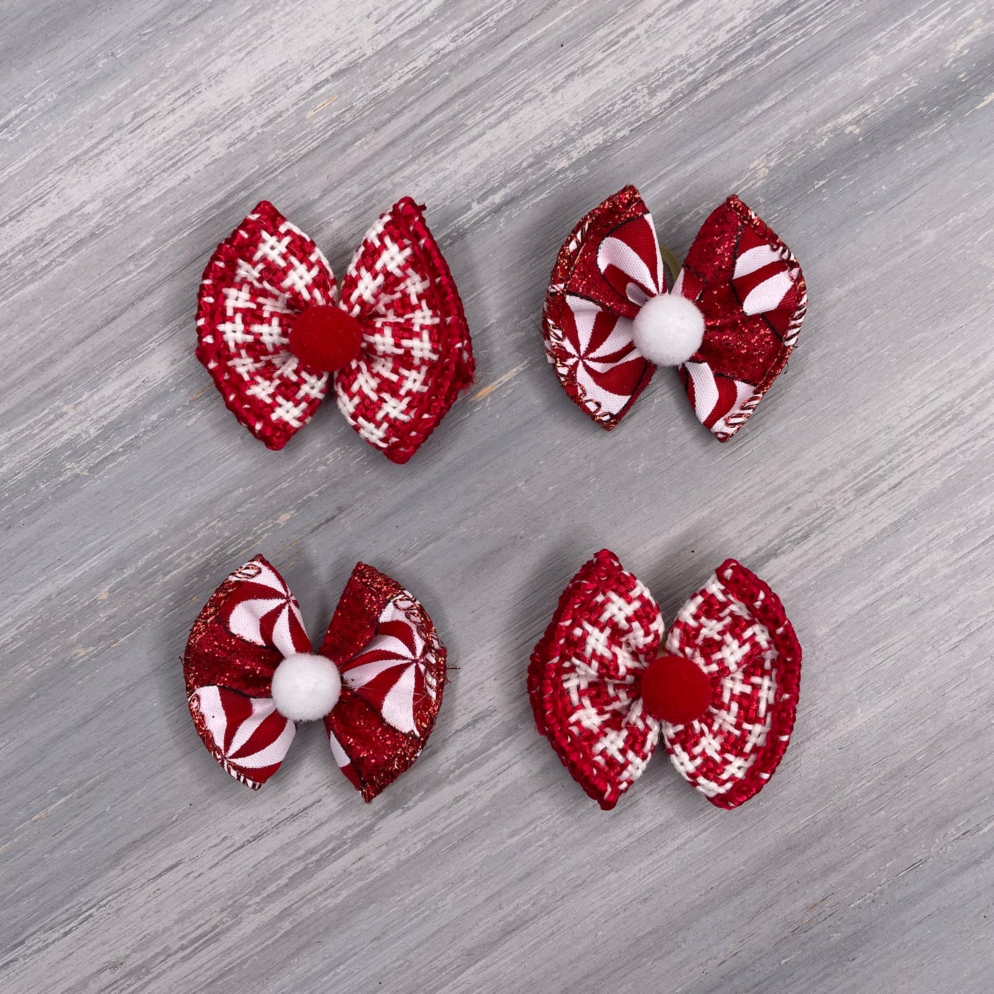 Peppermint - Tiny Topsy Turvy - 24 Tiny Bows