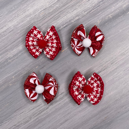 Peppermint - Tiny Topsy Turvy - 24 Tiny Bows