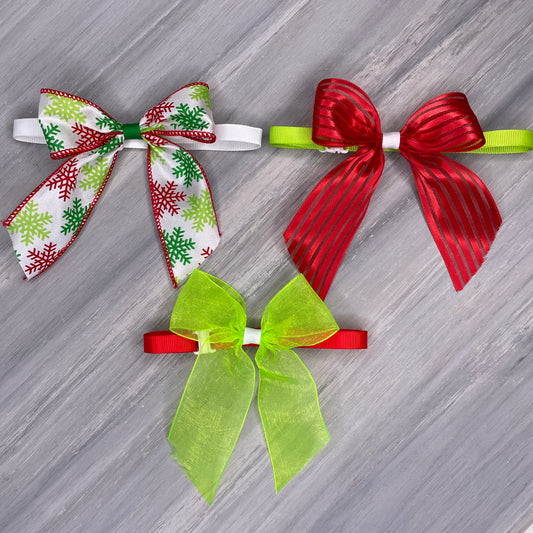 Snowflakes - Little Belle - 3 Small Ties