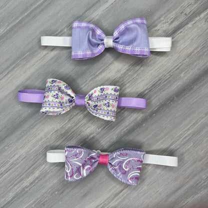Lovely Lavender - 8 Adjustable Bow Tie Neckwear