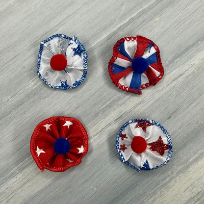 Star Spangled - Tiny Tedi Bows - 24 Tiny Bows