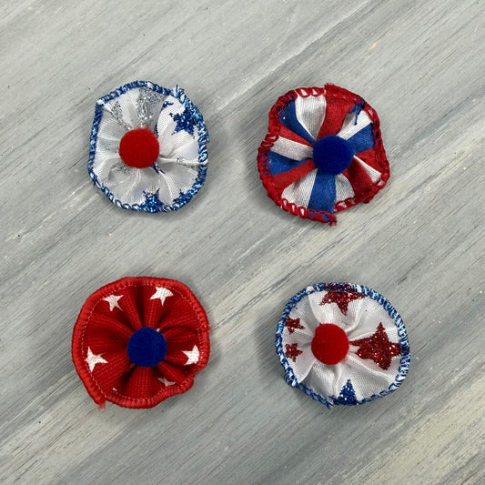 Star Spangled - Tiny Tedi Bows - 24 Tiny Bows