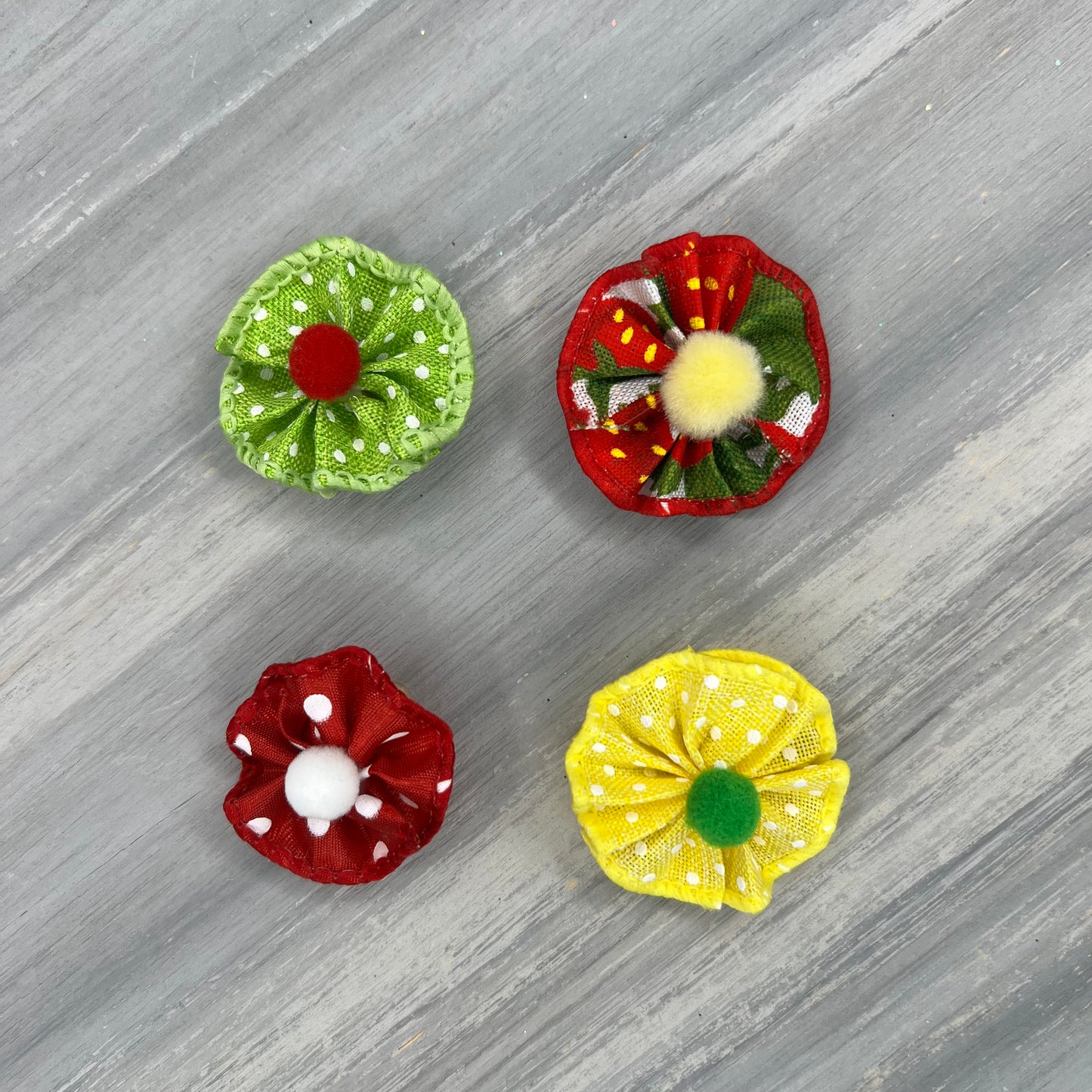 Strawberry Fields - Tiny Tedi Bows - 24 Tiny Bows