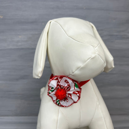 Candy Cane Lane - 9 Ruffled Pom Neckwear