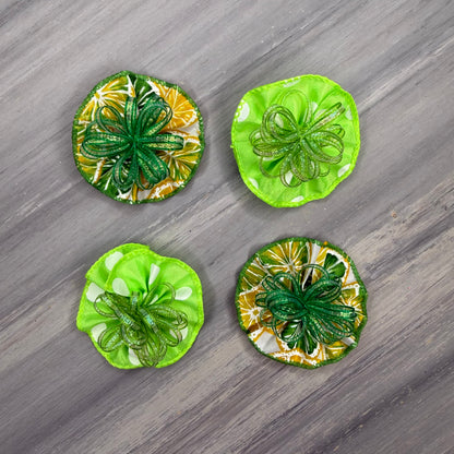 Zesty Lime - Tedi Bows - 12 Medium Bows