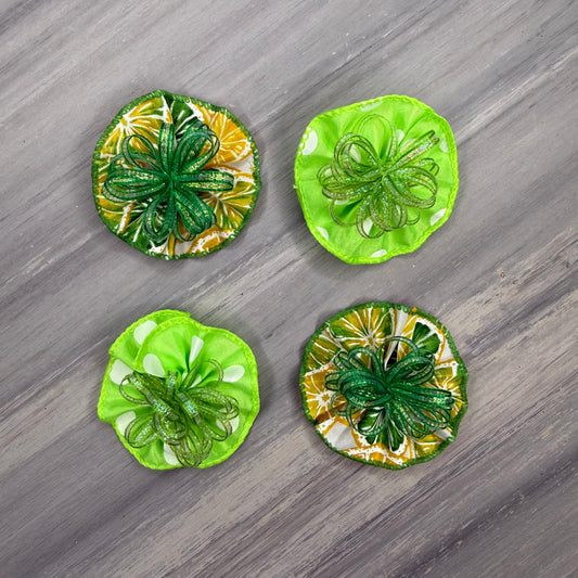 Zesty Lime - Tedi Bows - 12 Medium Bows