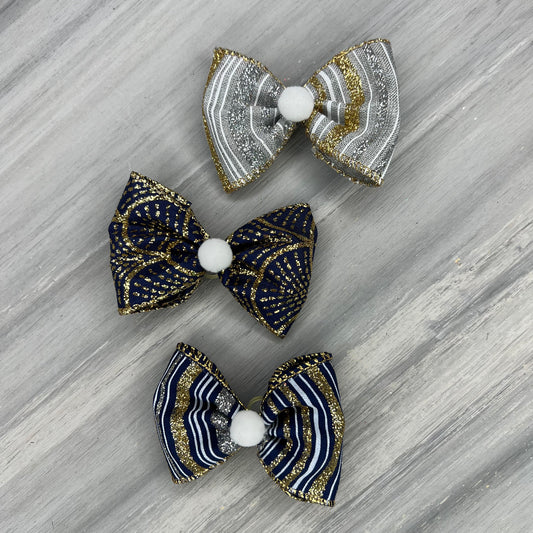 Midnight - Over the Top - 12 Large Bows