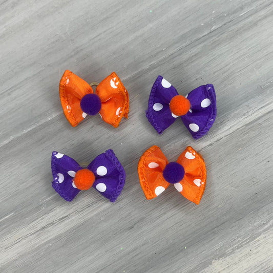 Halloween Dotties - Tiny Topsy Turvy - 24 Tiny Bows