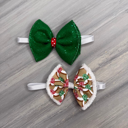 Christmas Gumdrop- Jumbo Bow Tie - 2 Large Neckties