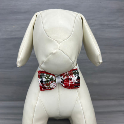 Christmas Snow - 8 Adjustable Bow Tie Neckwear