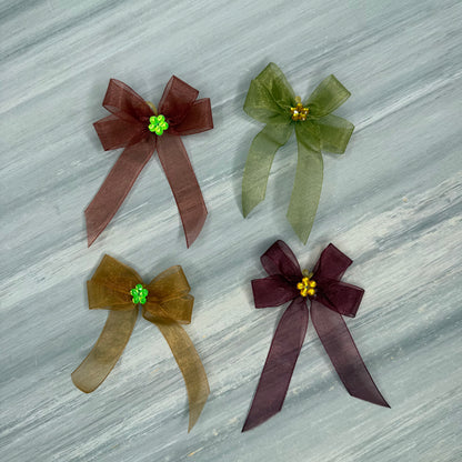 Fall - Lacy Sunday Best - 12 Medium Bows