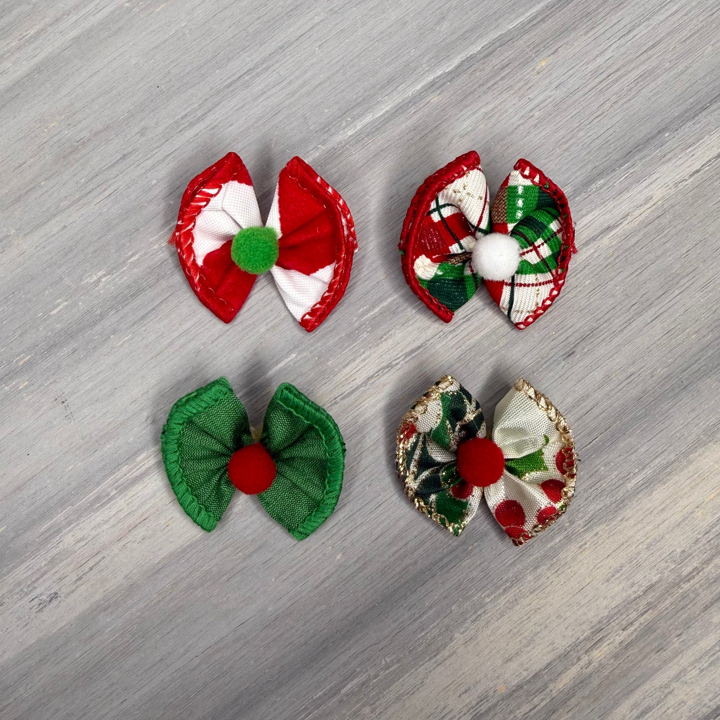 Holly Jolly - Tiny Topsy Turvy - 24 Tiny Bows