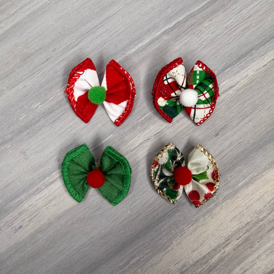 Holly Jolly - Tiny Topsy Turvy - 24 Tiny Bows