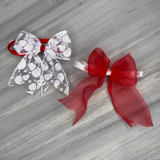 Christmas Snow - Beautiful Belle - 4 Large Ties