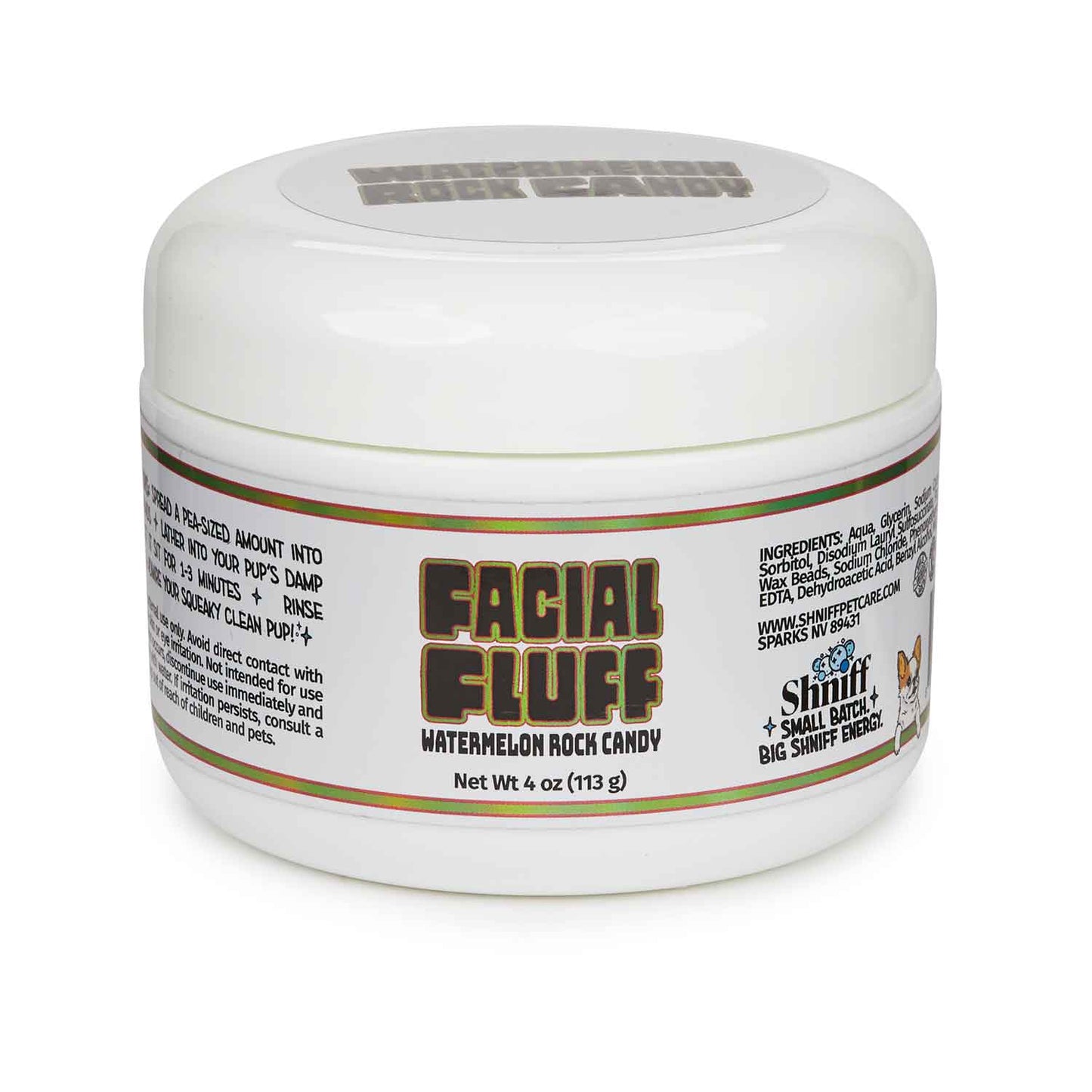 Shniff Facial Fluff Watermelon Rock Candy 4oz