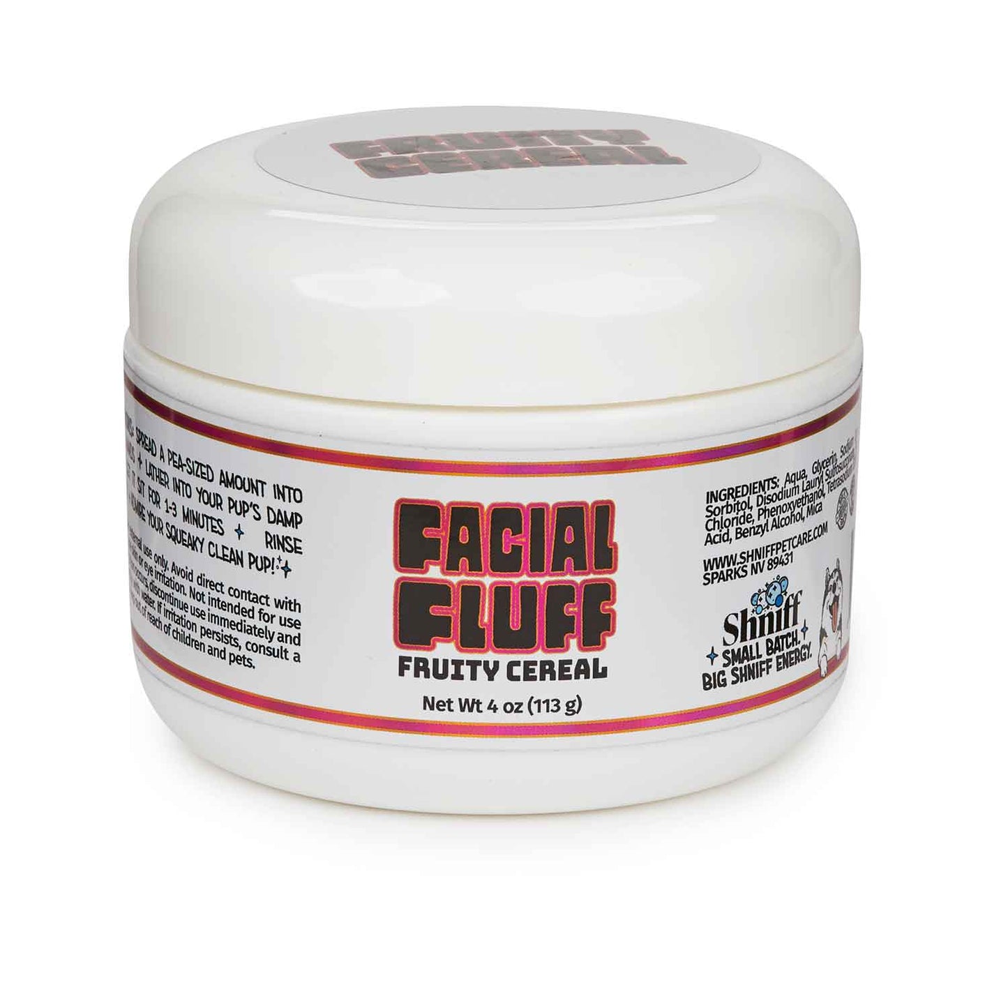 Shniff Facial Fluff Fruity Cereal 4oz