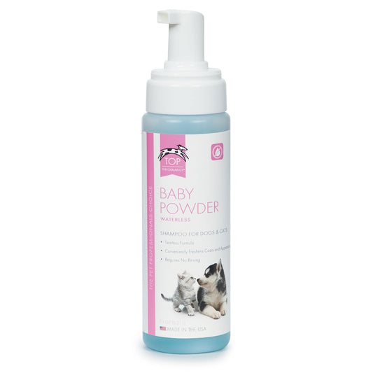 Top Performance Waterless Dog Grooming Shampoo Baby Powder 7.1oz