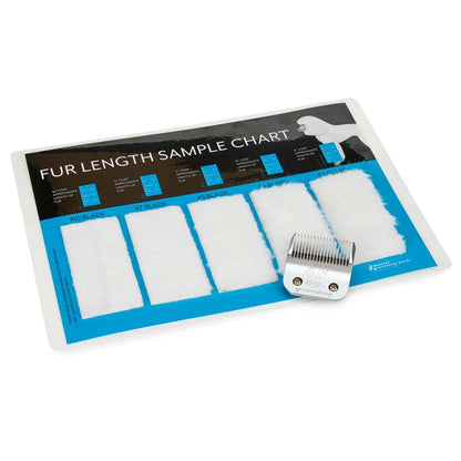 Master Grooming Tools Fur Length Sample Chart for Blades