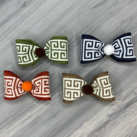 Greek Key - Classic - 12 Medium Bows