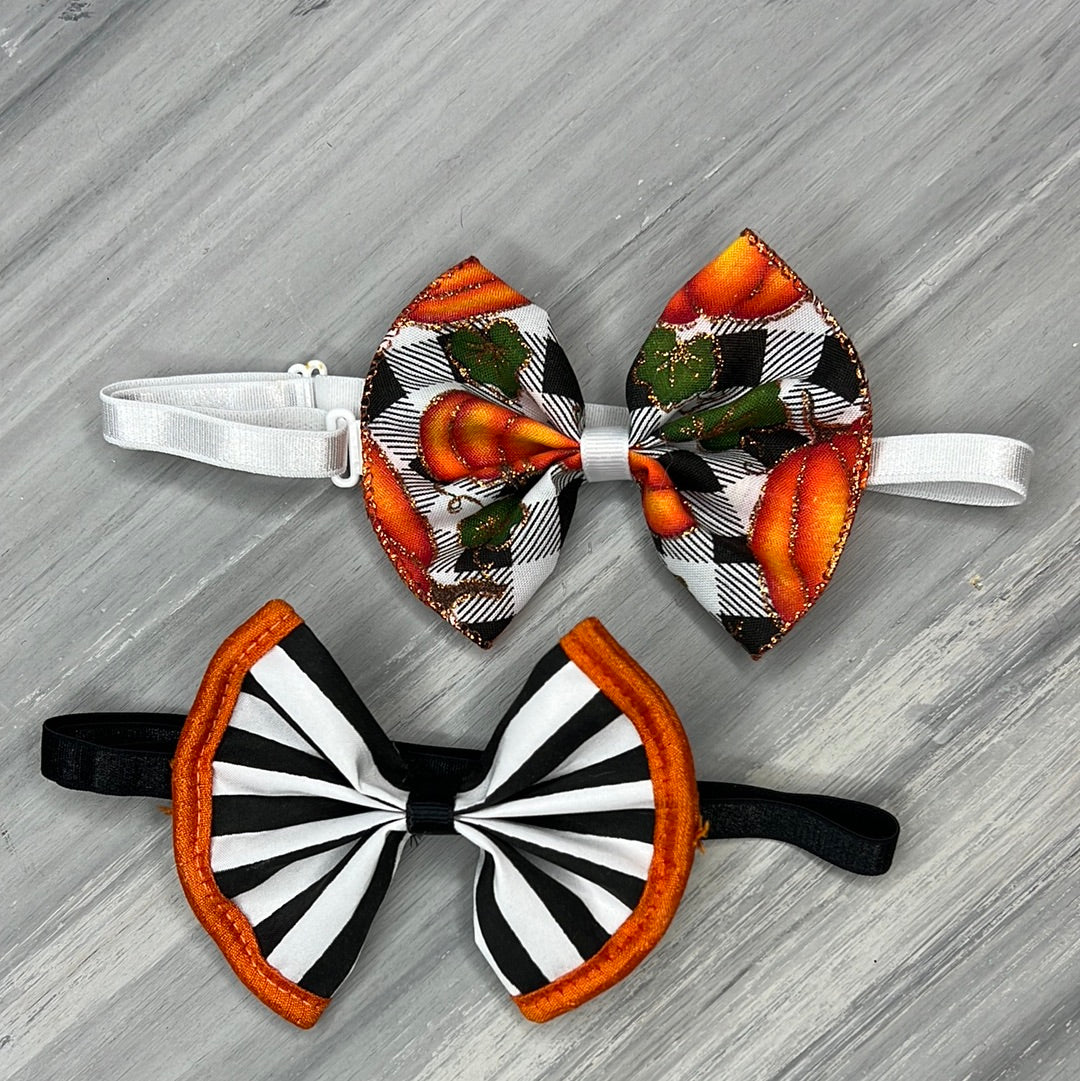 Pumpkin Patch - Jumbo Bow Tie Neckwear - 4 Large Neckties