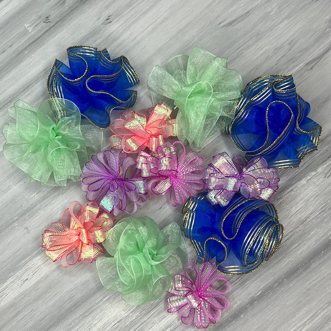 Bling and Large Pixie Combo - 12 Large and Medium Bows