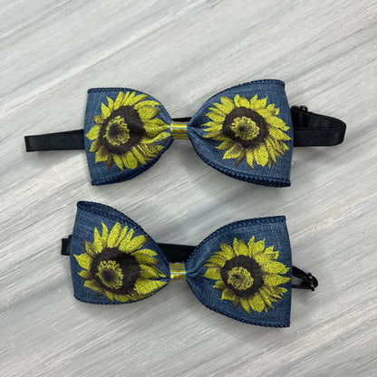 Sunflower Field - XL Bow Tie - 2 Extra Large Neckties
