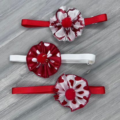 Valentine Love - 9 Ruffled Pom Neckwear