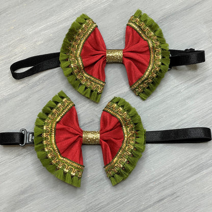 Italian Christmas - Jumbo Bow Tie - 2 Large Neckties