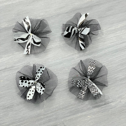 Dapper Black Bow - 24 Bows