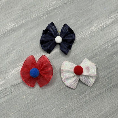 Patriotic - Bloomers - Tiny Topsy - 24 Tiny Bows
