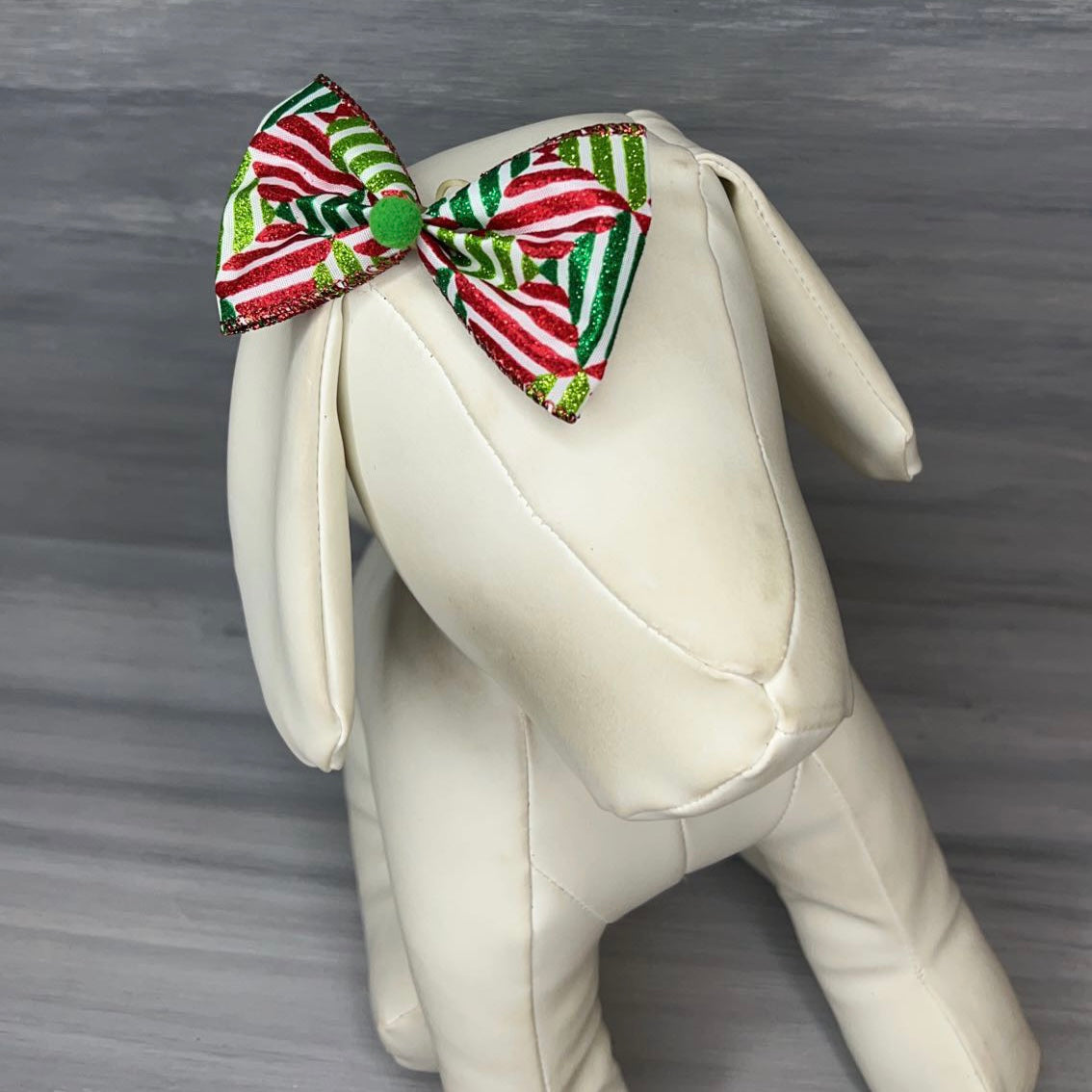 Christmas Stripe - Over the Top - 12 Large Bows