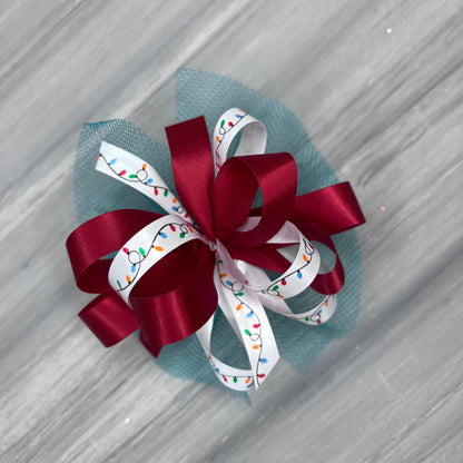 Vintage Christmas Collar Bows - 8 Extra Large Bows