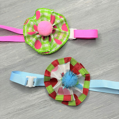 Summer Time - 9 Ruffled Pom Neckwear