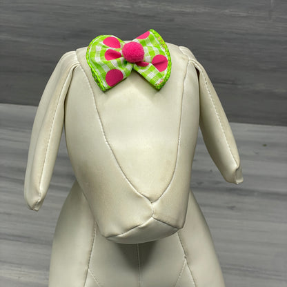 Bubble Plaid - Topsy Turvy  - 12 Medium Bows