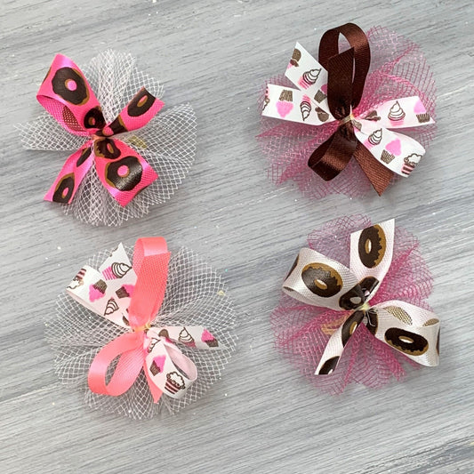 Cupcakes and Doughnuts - 50 Medium Bows
