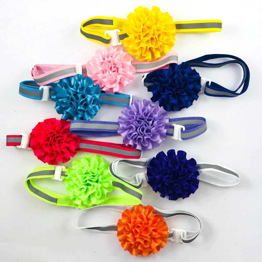 Rosie Rosettes -  Reflective Neck Embellishment - 8 Pieces