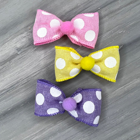 Polka-Dot - Classic - 8 Medium Bows