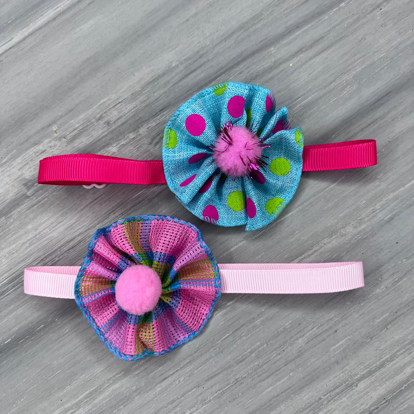 Spring Time - 9 Ruffled Pom Neckwear