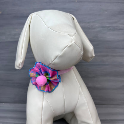 Spring Time - 9 Ruffled Pom Neckwear